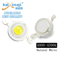 50 pz 1W 3W 5W LED ad alta potenza 1W 3W 5W bianco naturale (4000-4500K) lampadine a Chip LED SMD COB diodi coltivano perline luminose