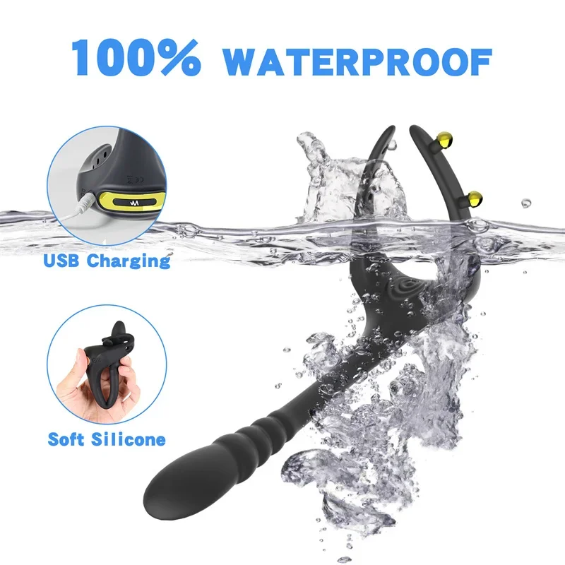 Masturb Anale Plug Grote Ballen Butt Plug Met Vibratie Clitoris Simulator Sexy Speelgoed Voor Vrouwen Clitoris Plezier Speelgoedman Speelgoed