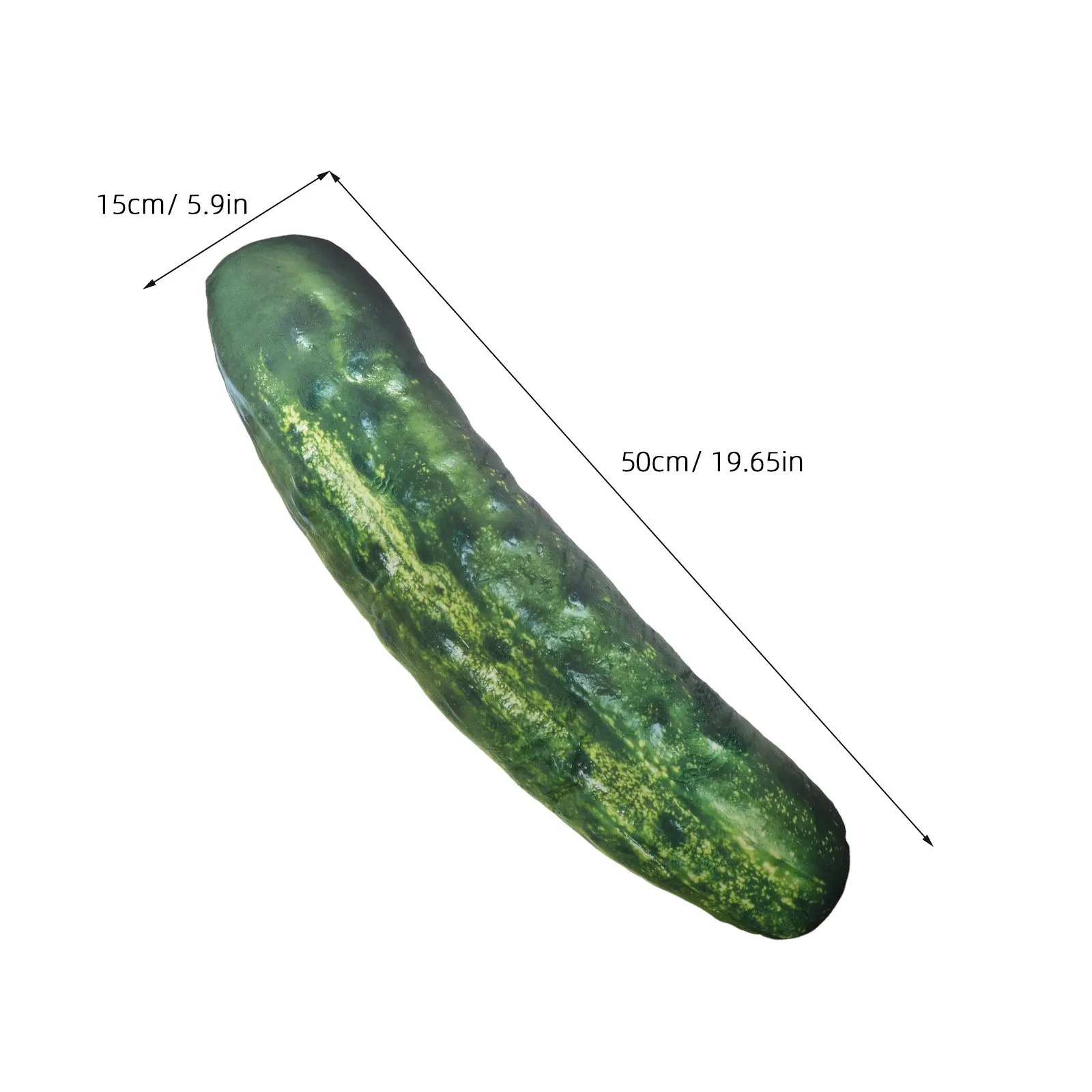 Stuffed Pickle 3D Pillow Giant 50Cm Realistic Food Cushion Couch Decor Funny Vegetable Novelty Throw Pillow Stuffed Pickle