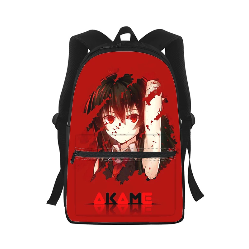 Anime Akame Ga Kill Mężczyźni Kobiety Plecak 3D Print Moda Torba szkolna Plecak na laptopa Dziecięca torba podróżna na ramię