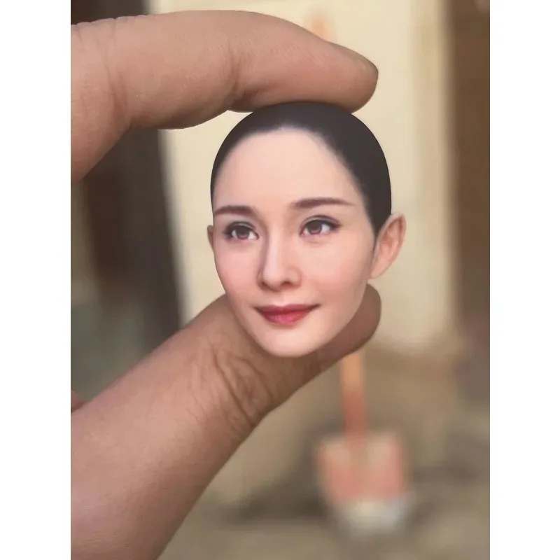 1/6 1/12 Schaal Chinese Actrice Yang Mi Head Sculpt Actiefiguren Hoofd Carving voor 12/6 ''Soldaat Tbl body Diy