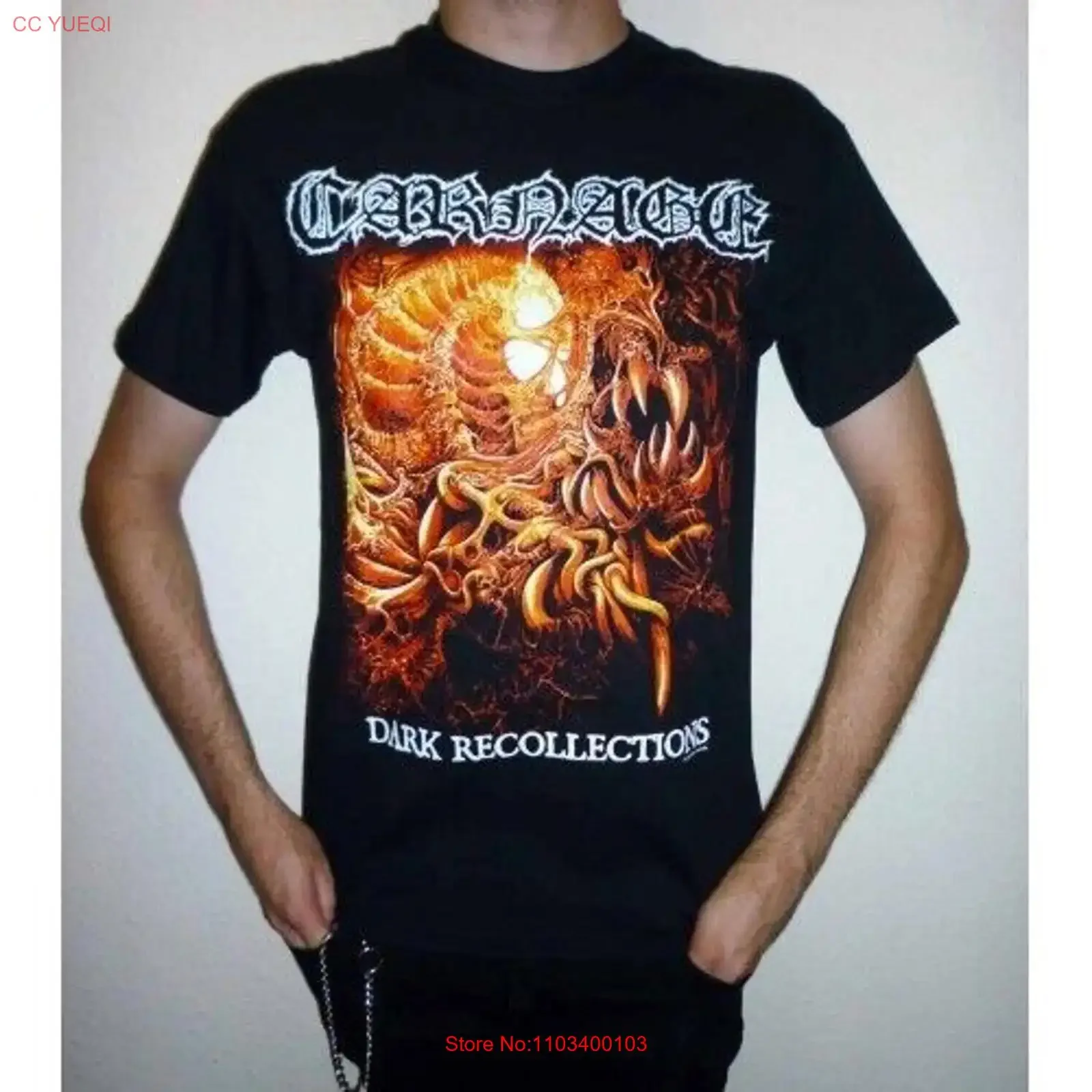 Carnage Dark Recollections t-shirt nouveau officiel vintage lavé confortable légèrement mode polyvalent décontracté