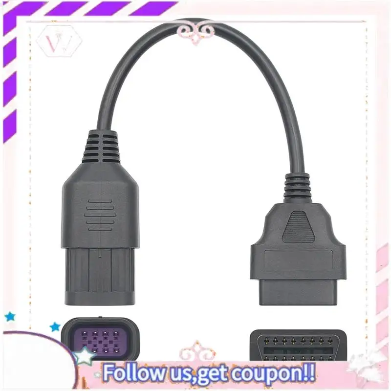 Easy To Use 8Pin To 16Pin OBD2 Cable Adapter For Polaris RZR / Ranger / General / Sportsman / ACE / Slingshot Diagnostic Adapter