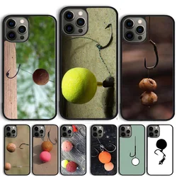 Carp Fishing Boilie Rig Hook coque Phone Case for iPhone 16 15 14 12 13 mini PLUS X XS XR 11 PRO MAX coque Cover Funda