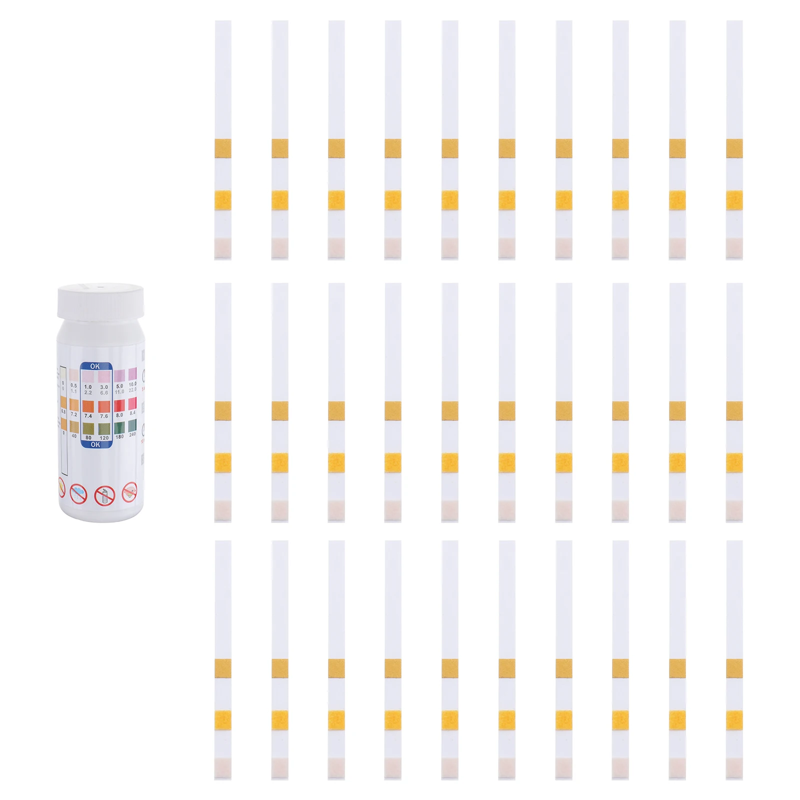 

50 Pcs Water Test Strips 3 in 1 PH Reagent Spa Pool Quality Paper Chemistry Hardness Tester for Aquarium