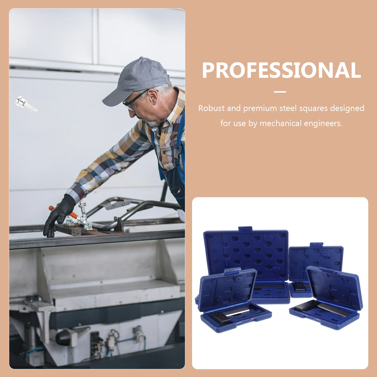 

1Set Precision Carpenter Square L-Shape Machinist Tool Woodworking Ruler High Accuracy Durable Stainless Steel Wide Bottom