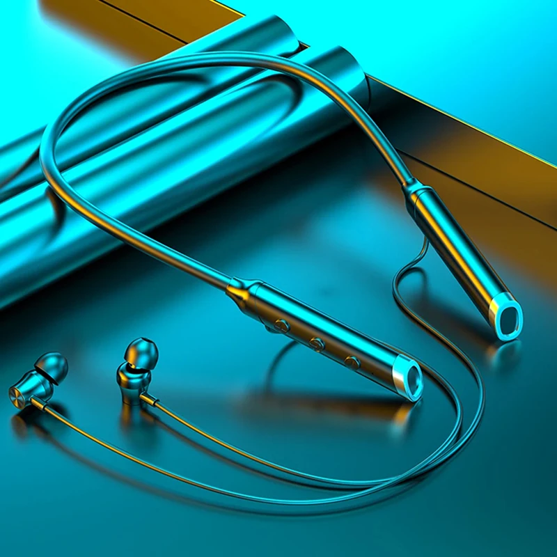 سماعات رأس لاسلكية بتقنية البل - مراجعة Magnetic Neckband Sports Earphones وسعره