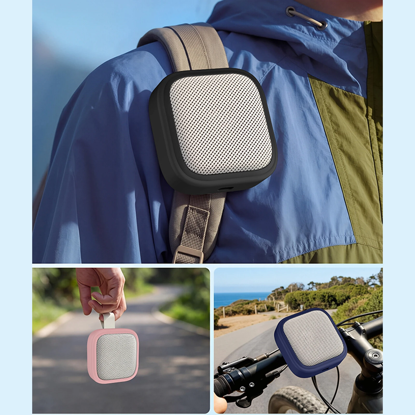 Silicone Case for Anker Soundcore Boom Go 3i Speakers Protective Case Full Coverage Shockproof Dustproof Cover Cases Accessories - view 4