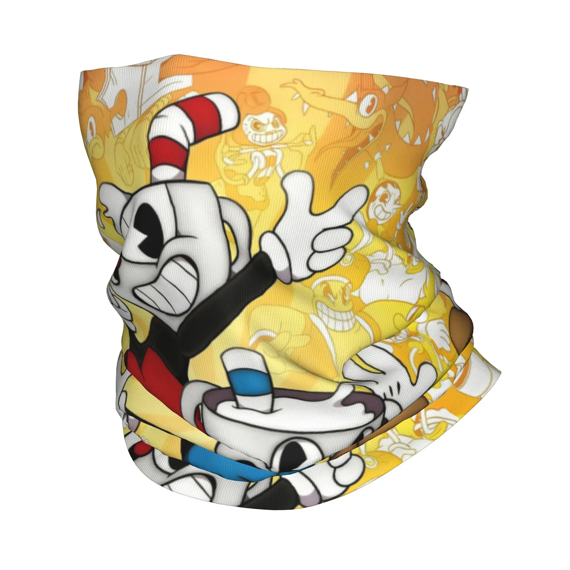 

Классическая бандана на заказ в стиле ретро в стиле аниме C-Cupheades, гетры для катания на лыжах, велоспорта, мужской и женский шарф с запахом, повязка на голову, теплая