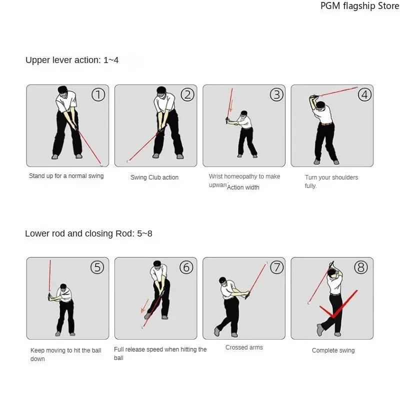 Dispositivo de entrenamiento de Swing de Golf de intensidad ajustable PGM, palo de impacto potente para interiores, suministros de Golf, equipo de entrenamiento HGB017