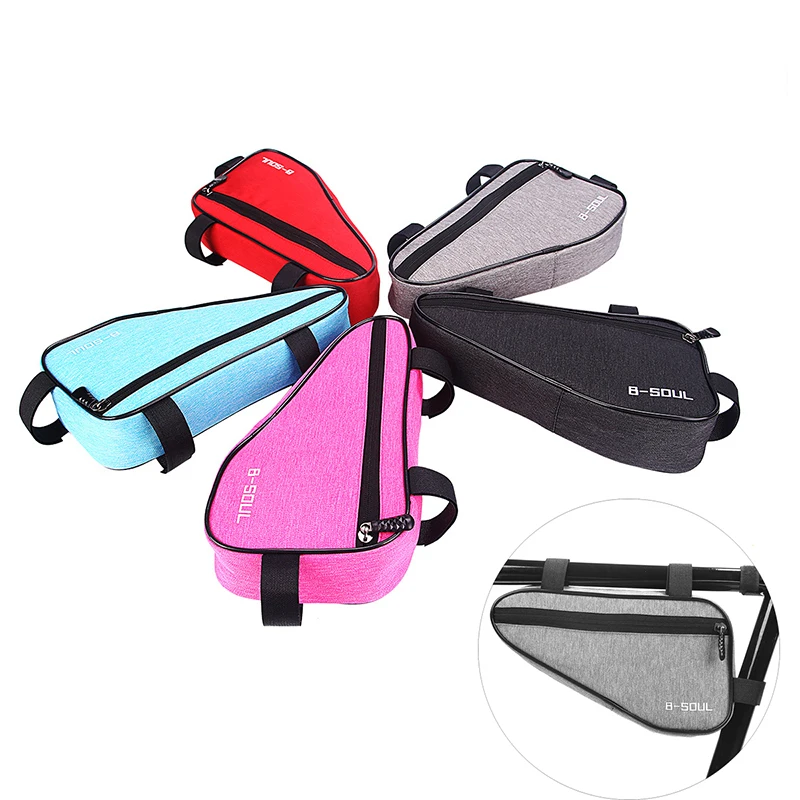 Bicycle Triangle Bag Front Tube Frame Saddle Storage Bag Waterproof Pouch Durable Bike Versatile Durable Bag Bicycle Accessories