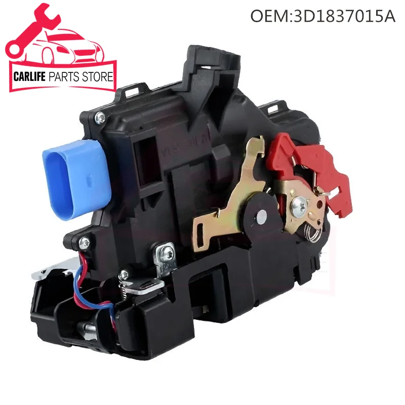 3D1837015A Front Passenger Left Side Door Lock Actuator for VW Caddy Golf Jetta Touran Touareg Skoda Octavia Seat Altea Toledo