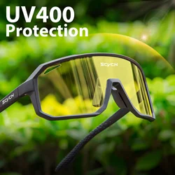 SCVCN New Polarized Fishing Sunglasses Men Cycling Classes Outdoor Sports Bicycle Sunglases UV400 Women MTB Bike Cycling Classes