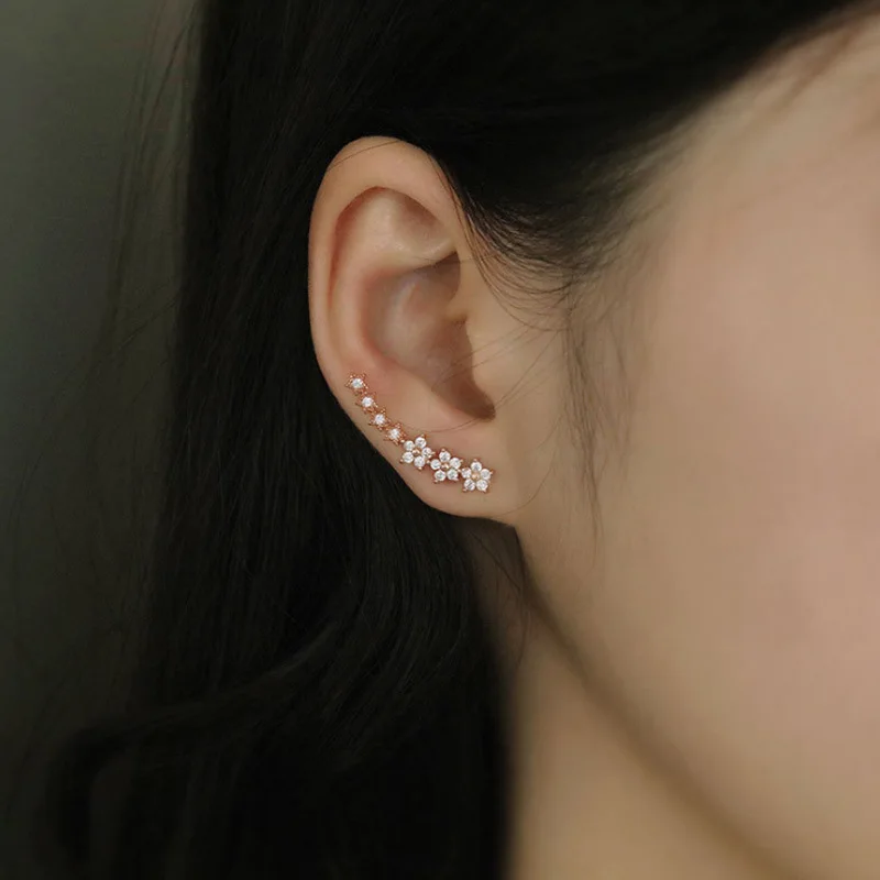 A Pair of Sweet and Simple Starry Flower Forest Ear Studs