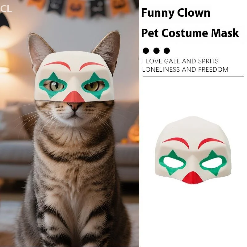 Máscara de gato de Halloween, máscara de gato de dibujos animados, divertida máscara de gato 3D, sombrero de Cosplay, disfraz para mascota, accesorios creativos para fiesta de mascotas, buen regalo
