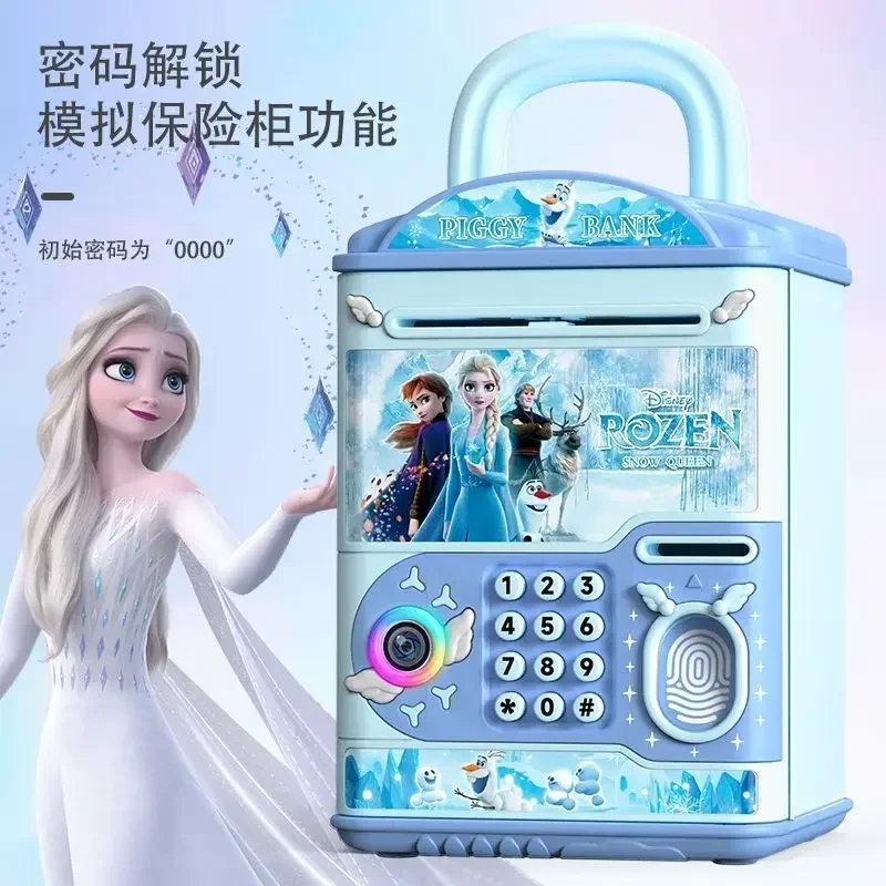 Disney Elsa Kawaii multi -function saving money can girls fashion password box kids toys Creative cartoon birthday gift