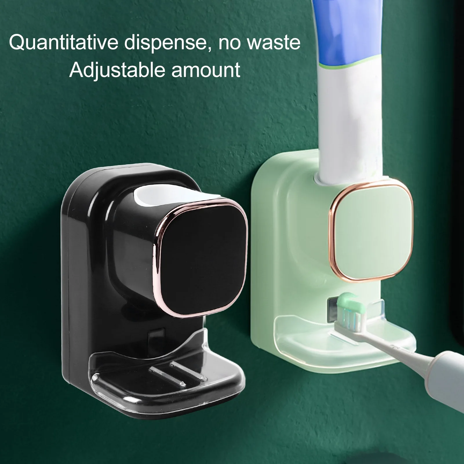 ZK30 Automatic Toothpaste Dispenser Wall Mount USB Powered Easy Install Electric Toothpaste Squeezer for Kids Family Bathroom Bl