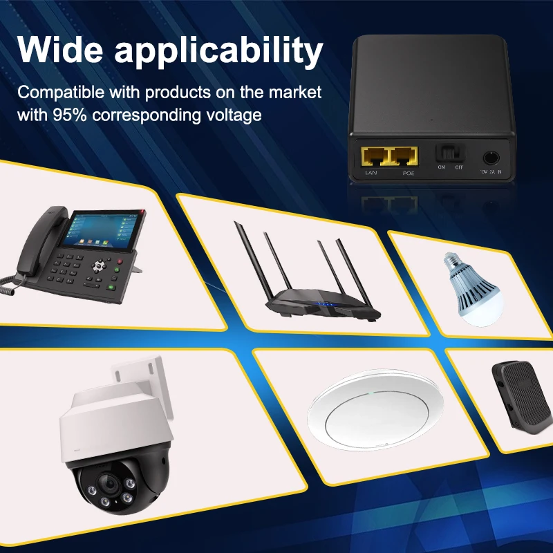 MINI UPS 12V Mini DC UPS 5V fuente de alimentación 5V 12V 37W enrutador doméstico Wifi Modem batería de respaldo CCTV 12v cámara