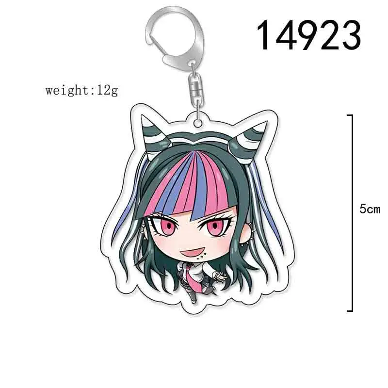 New In Stock Danganronpa: Trigger Happy Havoc Anime Accessories Badge Keychain Game Key Chain Pendant Cartoon Gift