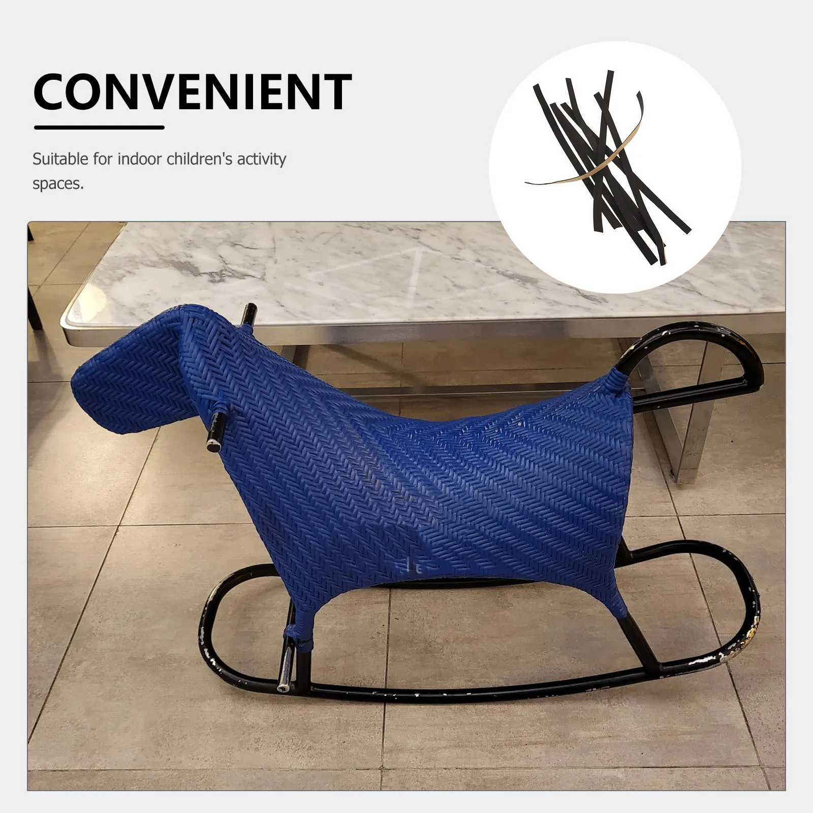 هزاز الحصان حافظات الأرضية المضادة للانزلاق ذاتية اللصق الإسفنج منصات للأطفال كرسي متأرجح الحد من الضوضاء الصفر