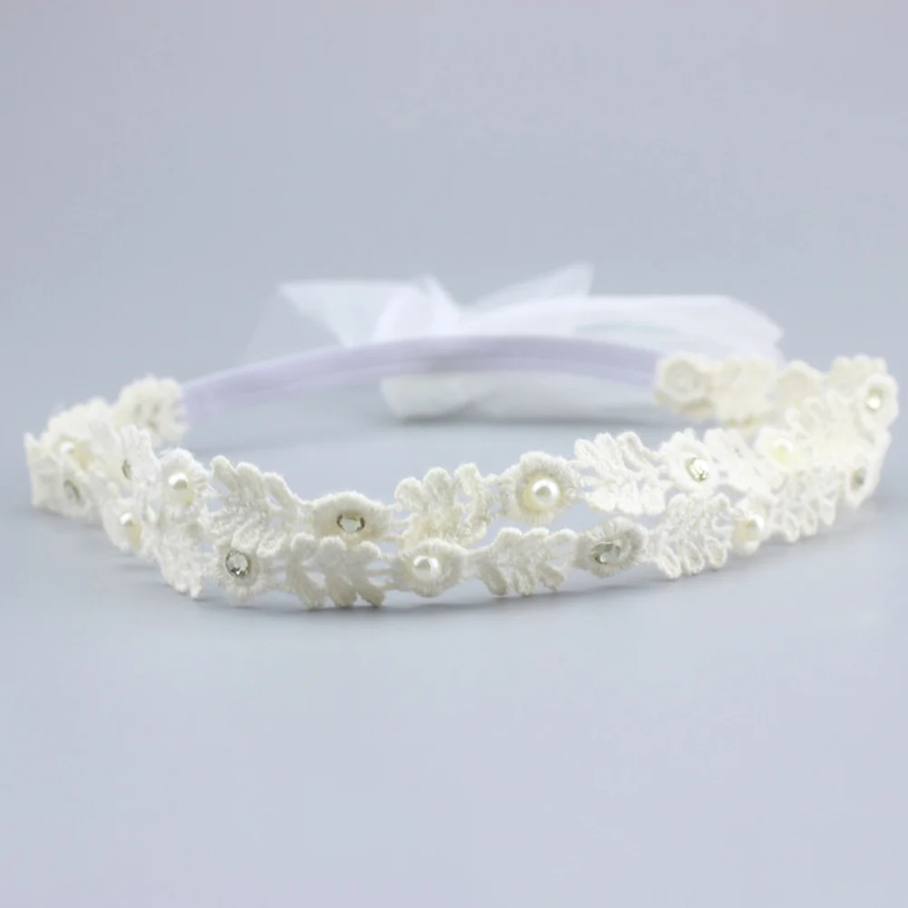 

2Pcs Hair Band Elegant Lace Floral Headwrap Hair Accessory Sweet Design for Costume Party Stage Performance Daily