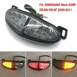 For KAWASAKI ER6N ER-6N ER 6N ER6F ER-6F ER 6F 2009 2010 2011 Motorcycle Accessories Integrated LED Tail Light Turn signal
