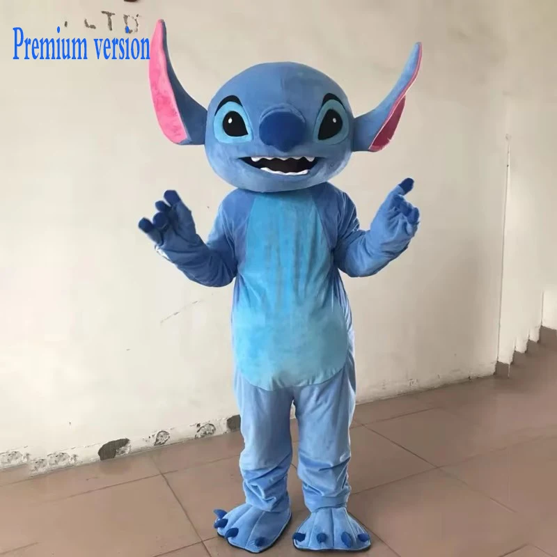 Cosplay Blauwe Lilo & Stitch Mascotte Kostuum Disney Anime Cartoon Pop Past Muis Mickey Minnie Rollenspel Fancy Dress Carnaval Par