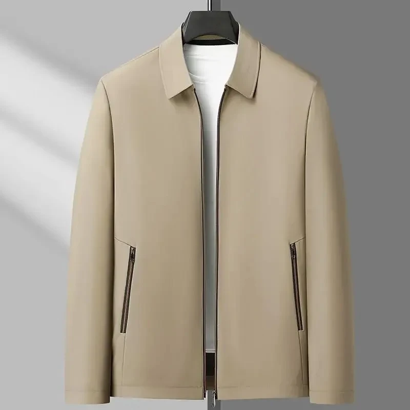 

Осенний мужской элегантный повседневный пиджак, верхняя одежда высокого качества, пальто, мужская повседневная рабочая одежда, куртки, весеннее однотонное деловое пальто