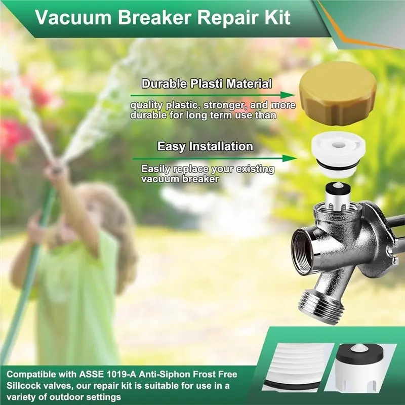 [newa76k-】-vacvbkx1b-asse-1019-a-屋外用蛇口修理キット-3-パック真空ブレーカー部品の交換用-アンチサイフォン機能