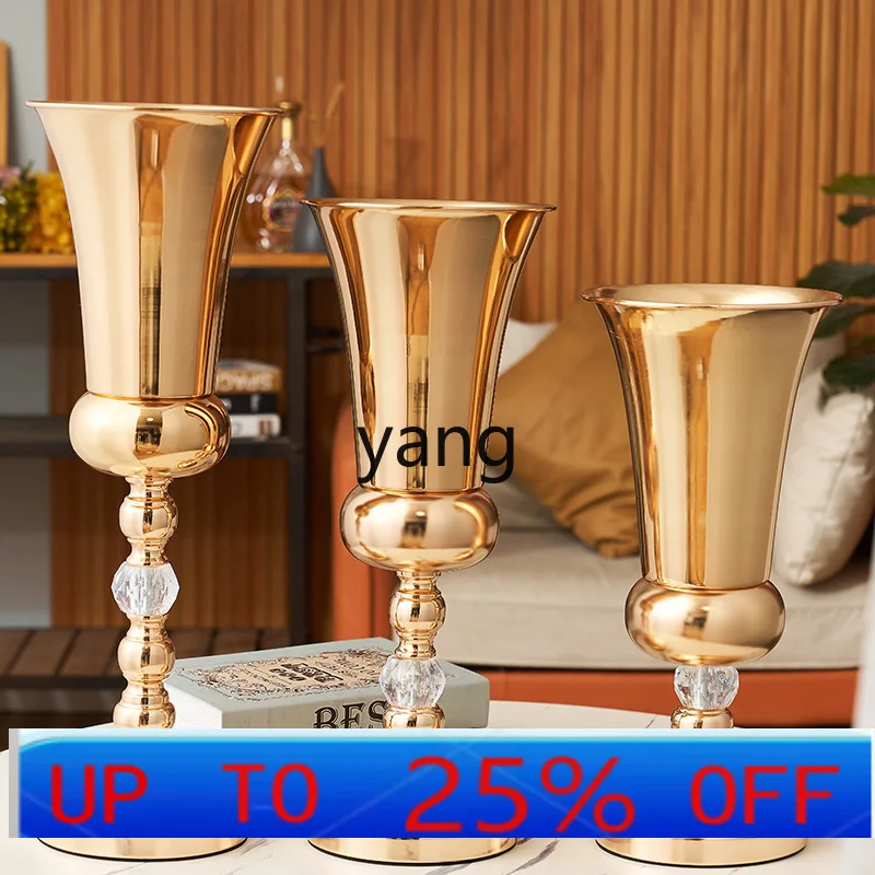 

LH wedding props Lu Yin metal wrought iron electroplating vase creative desktop ornament