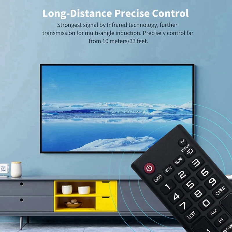Replace AKB73715606 Remote Control For  TV 19MN43D 22LX330C 22LY330C 22LY340C 22MA33D 22MT44D 22MT47D 24MN33 24MT35S image 3