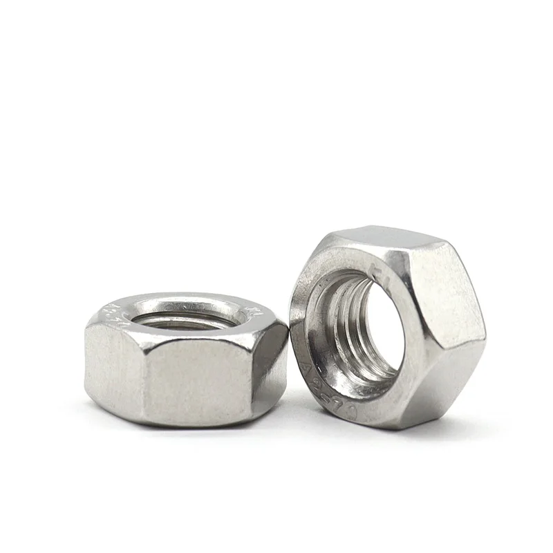 2~100pcs Reverse Rotate Hexagon Nut Left-Hand Threaded Hex Nuts M3 M4 M5 M6 M8 M10 M12 M16 M20 304 A2 Stainless Steel