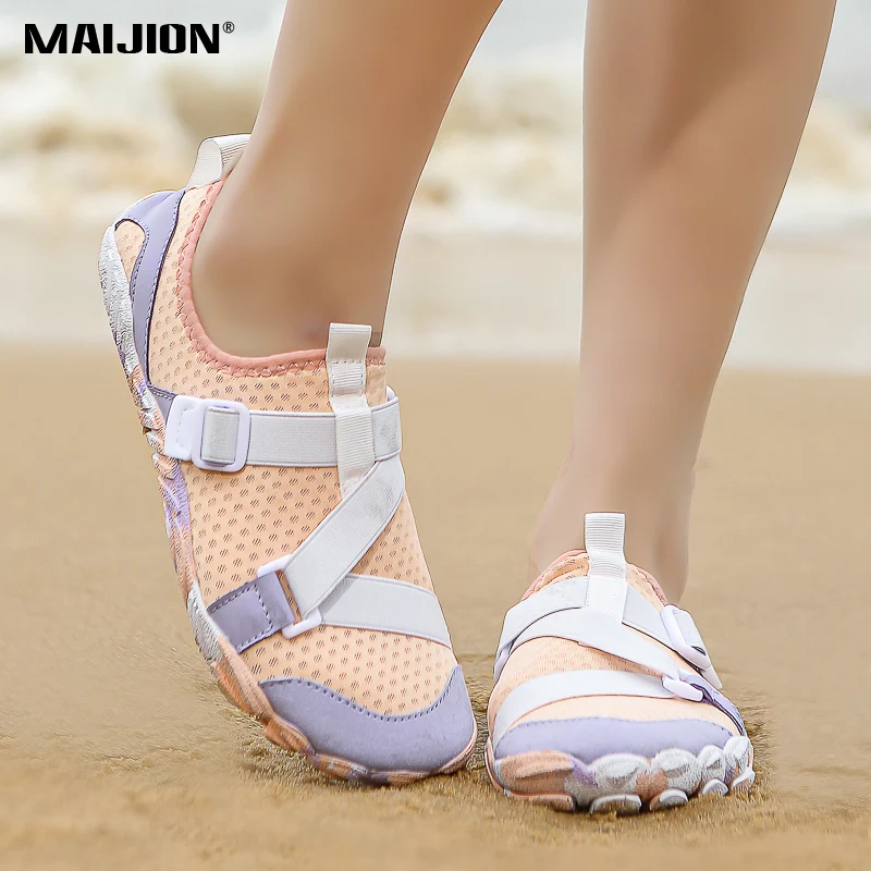 Unisex Breathable Water Shoes Men Women Beach Swimming Aqua Shoes Quick-Dry Outdoor Wading Shoes for Fishing Boating Surfing