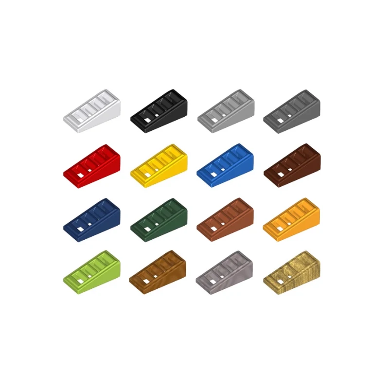 60pcMOC بناء البناء الجسيمات 61409 قطري 2x1x2 مصبغة قطري بلاط لتقوم بها بنفسك بنة الجسيمات لعبة أطفال هدية #1