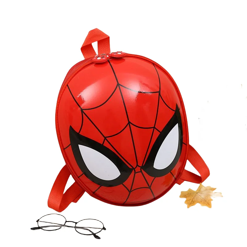 Marvel Spiderman Eggshell Cartoon Anime School Bag Children Kindergarten 2-4 Years Old Cute Handsome Simple Girls Backpack Gift