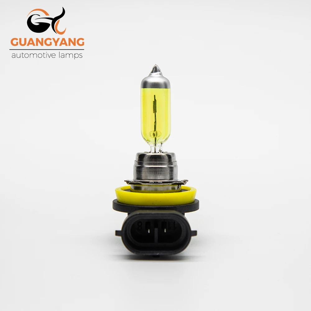 2 Pcs H11 12V 55W Yellow Lights 2800k Car Headlight Auto Fog Lamps Halogen Bulbs For Audi A4 B6 B8 B7 A3