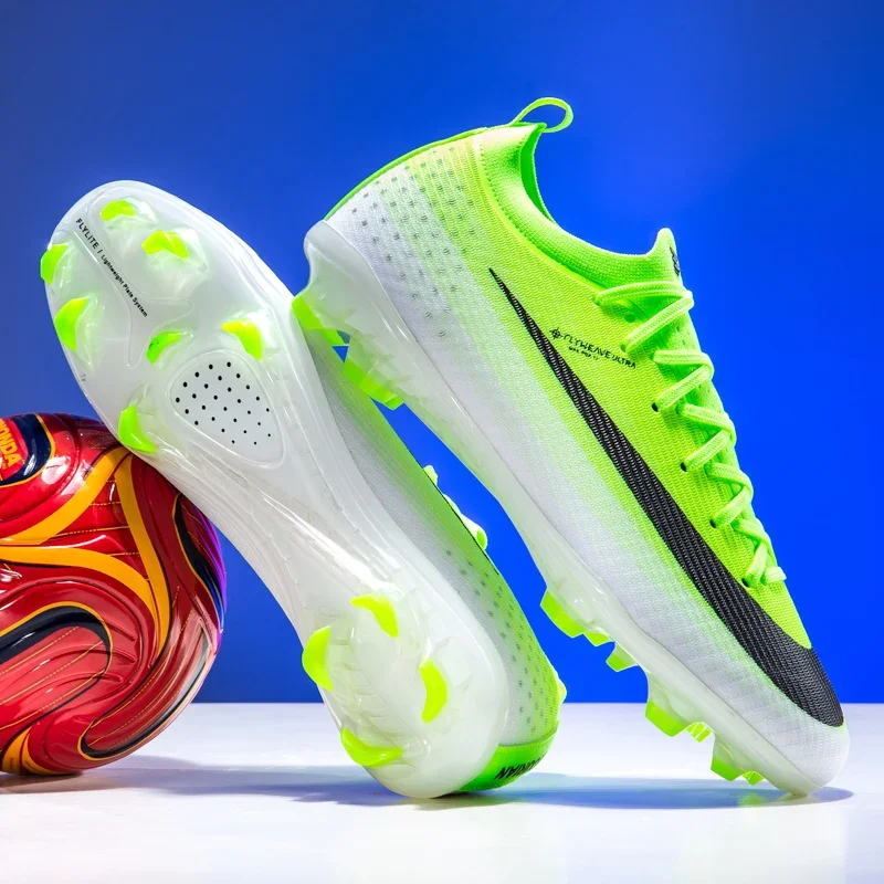 New Men Football Boots Outdoor High Ankle Non-Slip High-quality Soccer Shoes Ultralight Indoor Sports Shoes Futsal Non-Slip