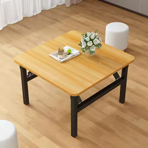 Folding Table Furniture Portable Foldable Desk for Dining Kitchen Office Square Lightweight Easy Clean Home Outdoor Furniture
