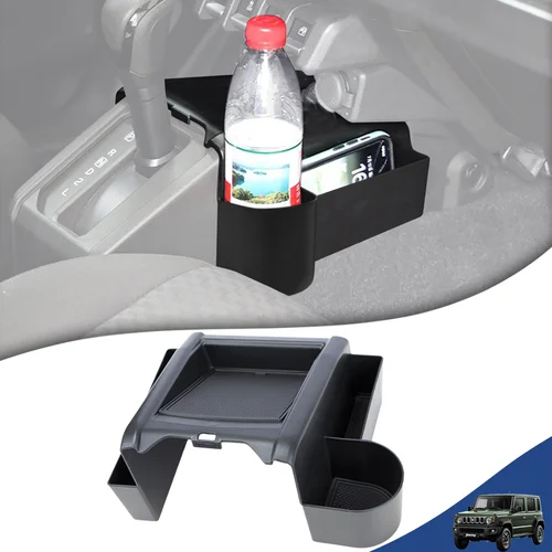 Imagen 1 del producto Consola central para coche, caja de almacenamiento para cambio de marchas, bandeja portavasos modelo AT para Suzuki Jimny JB64 JB74 JC74 3/5 puertas 2019-2025, accesorio