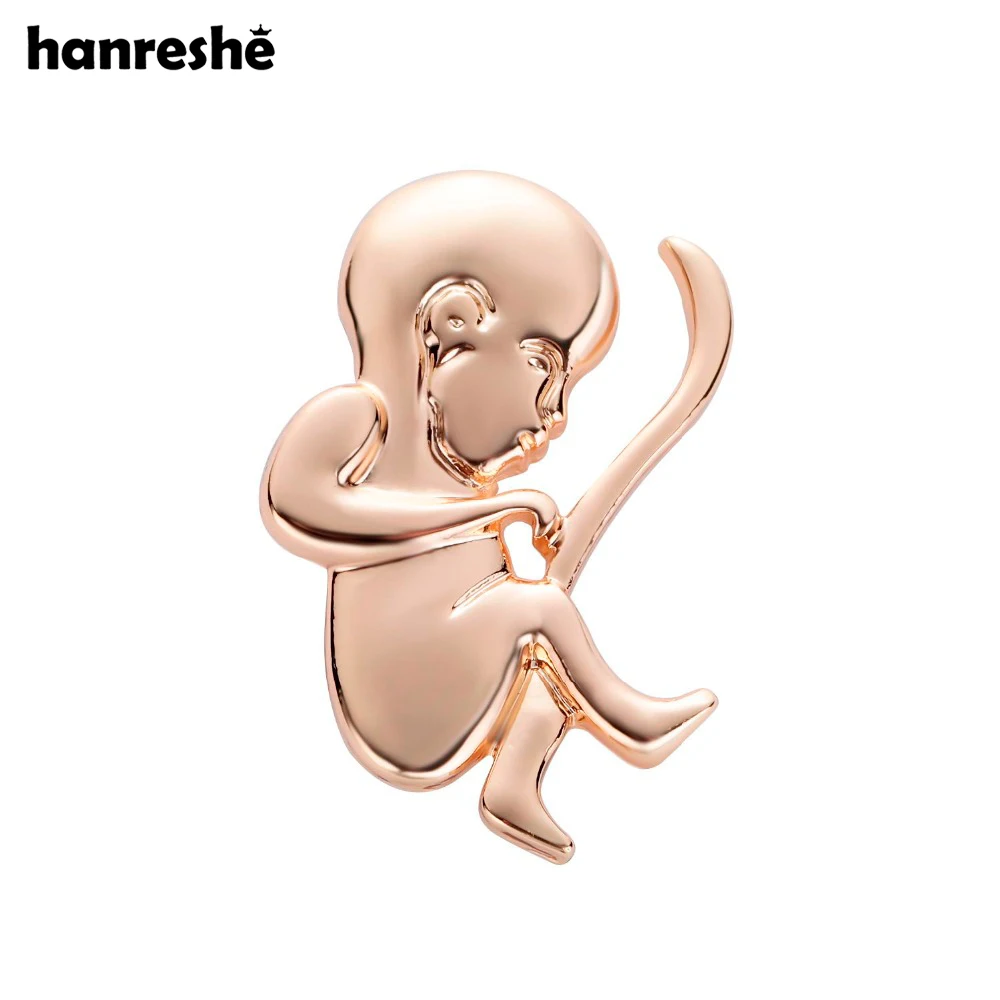 Newborn Brooches Doctors Nurse Medical Jewelry Gold Color Lapel Pin Metal Christmas Gift Pins Brooches Women Accessories