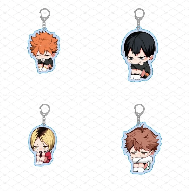 

Anime Haikyuu!! Oikawa Tooru Yu Nishinoya Cosplay Acrylic Keychain Sugawara Koushi Cute Ambitus