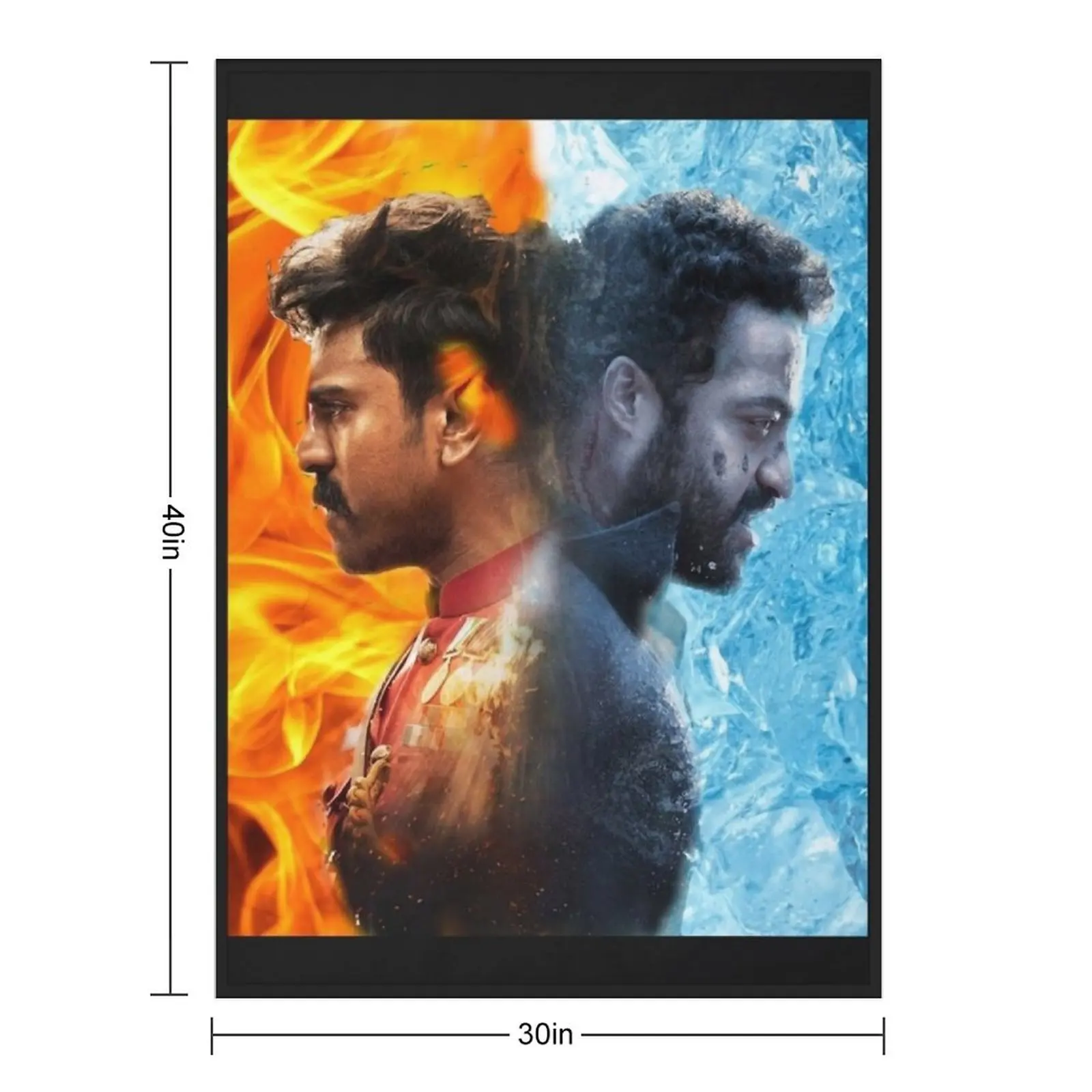 rrr full movie RRR Poster Throw Blanket Personalized Gift Soft Beds Fashion Sofas Stuffeds Blankets