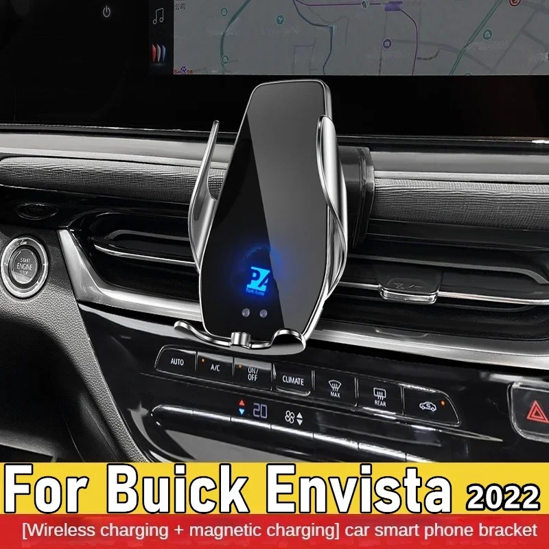 

2022 For Buick Envista Phone Holder Wireless Charger Car Mount Navigation Bracket GPS Support