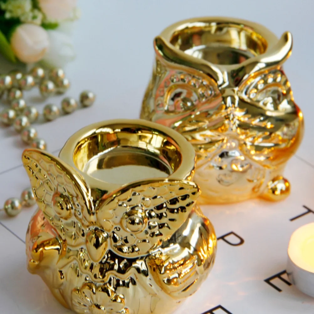 

Ceramic Owl Tealight Holder Exquisite Design Home Cafe Office Decor Reusable Meditation Yoga Christmas Gift Tealight Holder