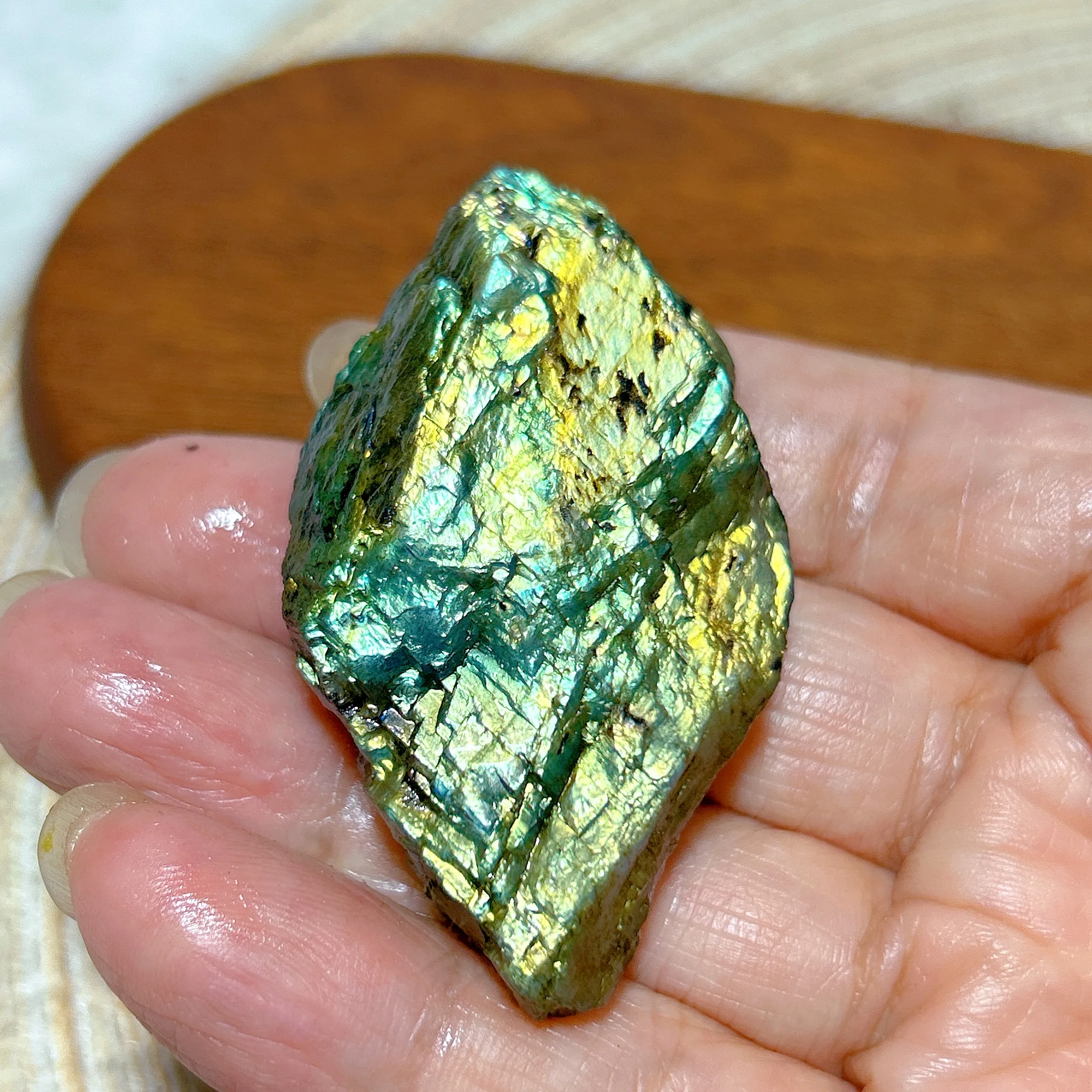 Healing Natural Crystal Blue Golden Flashy Labradorite Raw Stone Specimen Gemstones Mineral Energy Reiki Home Decorations Gift