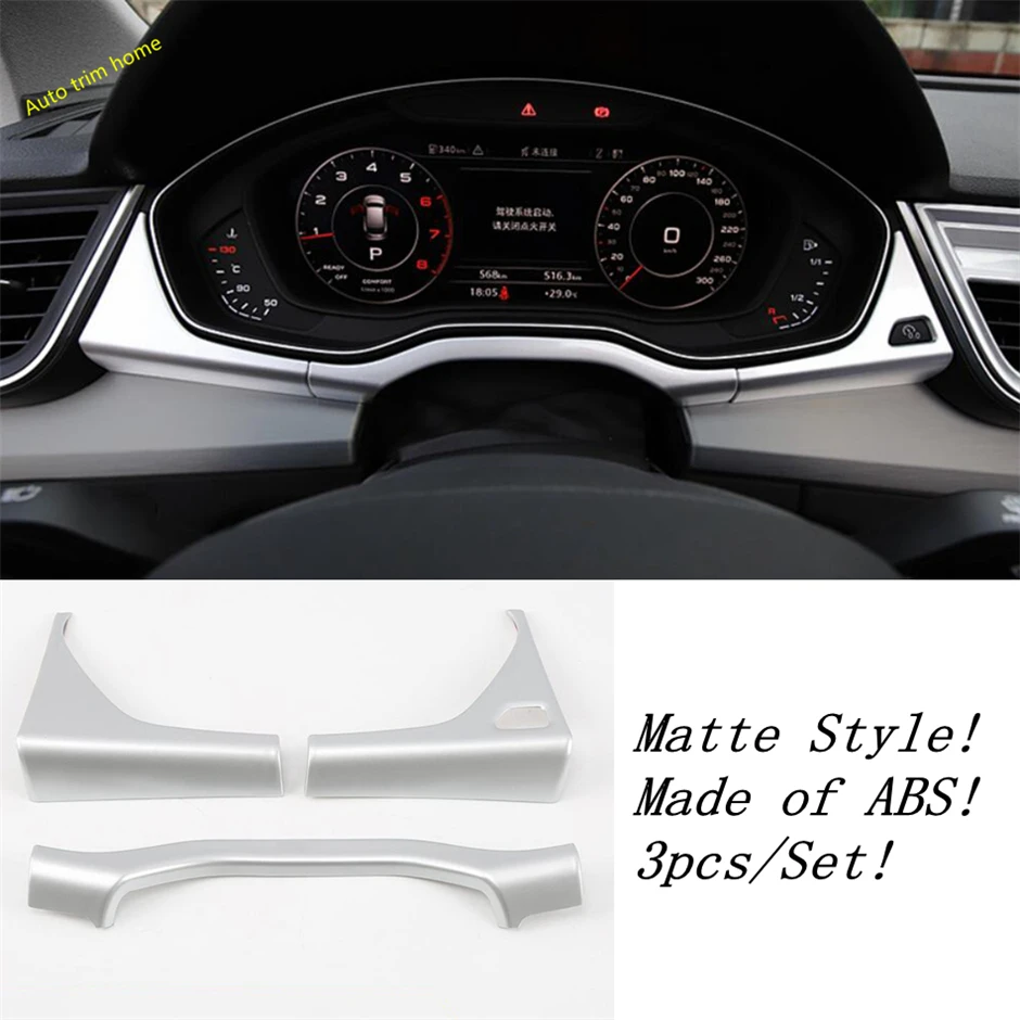 Matte Interior Refit Kit Dashbaord Gearbox Air AC Lift Button Armrest Lights Control Panel Cover Trim For Audi Q5 2017 - 2022