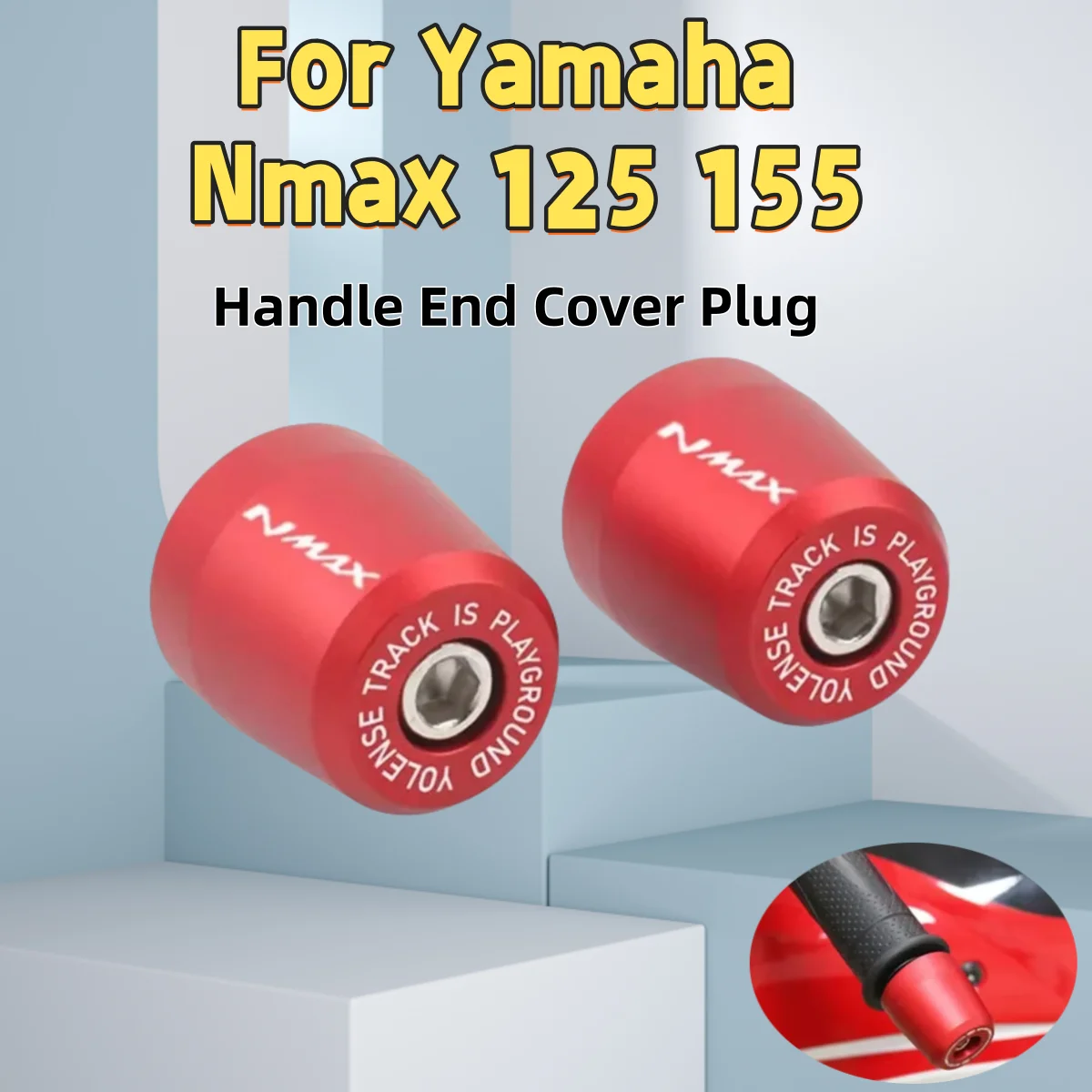 

For Yamaha Nmax n-max 125 155 nmax125 motorcycle handle bar end handlebar grips ends cap plug slider counterweight cover