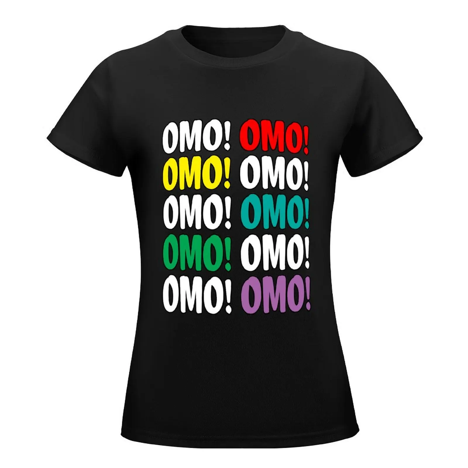 Omo! Korean Phrase T-Shirt Blouse female tops plain t shirts for Women