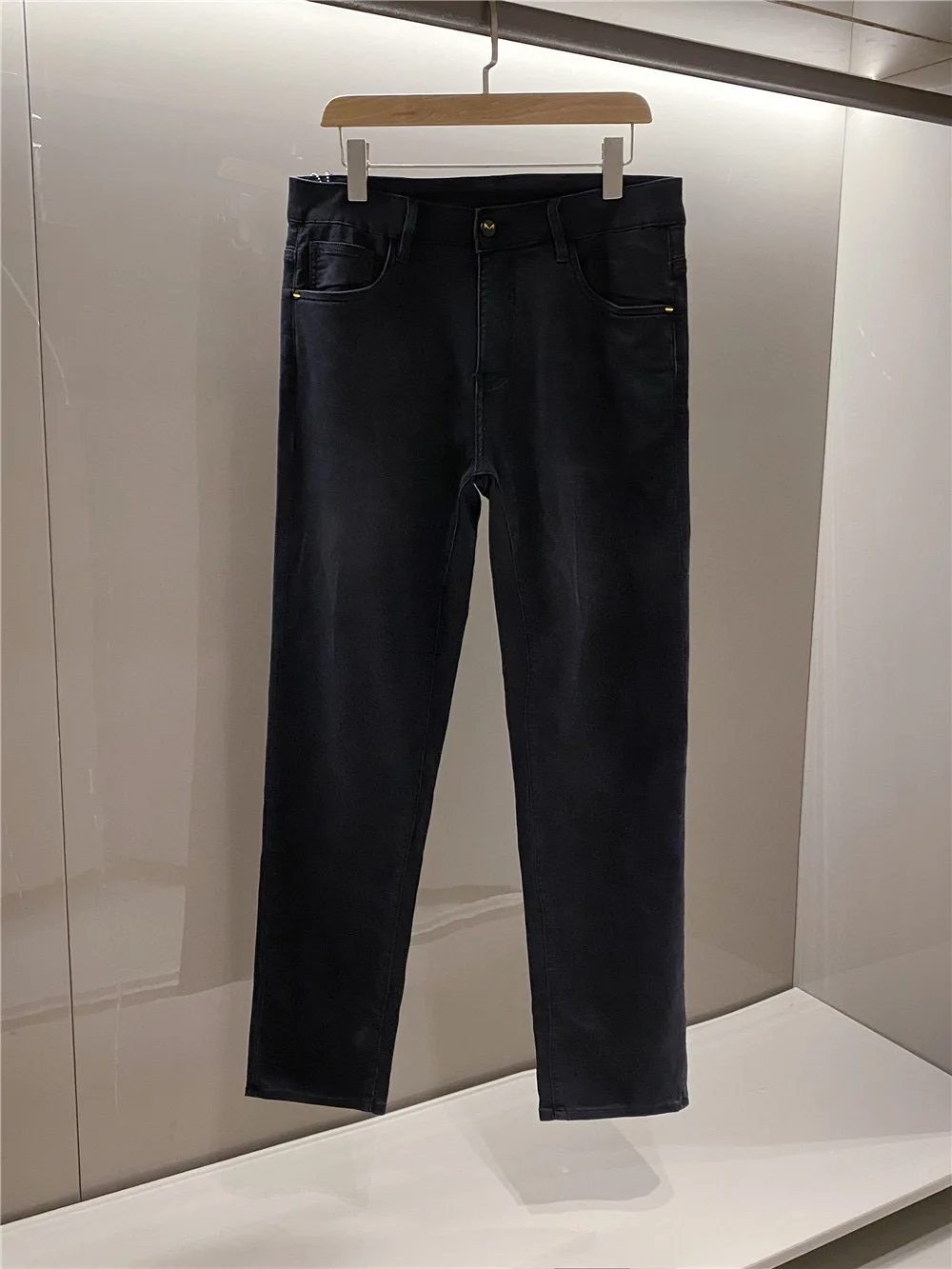 

Модные повседневные мужские джинсы с эластичным поясом на шнурке, универсальные, хлопковые, весна-лето, новинка, средняя посадка, прямые