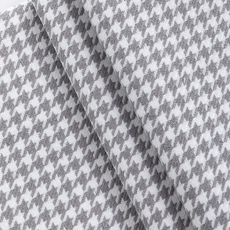 Houndstooth textilie bavlna prádlo pohovka látka stůl polyesterová nábytek dekorace při polovina měřič